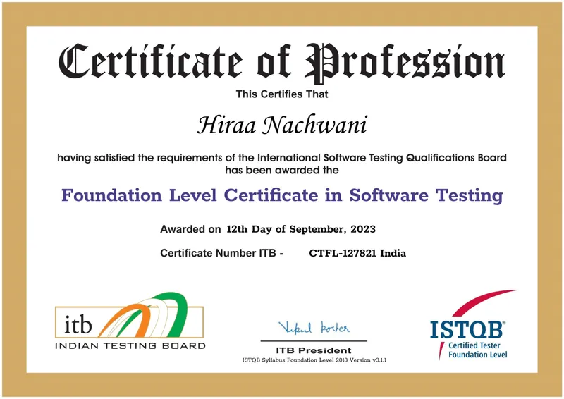 ISTQB Certification